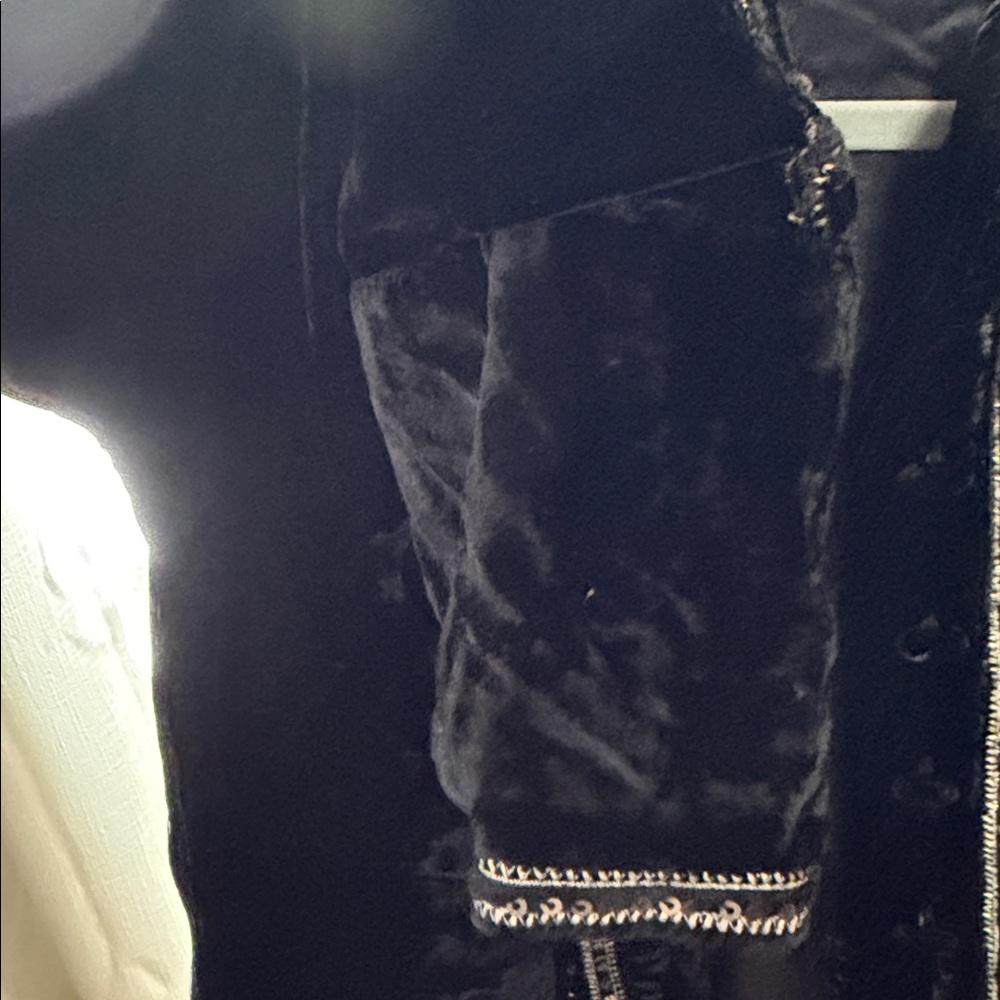 Free People Black Embroidered Blazer - Picture 7 of 8